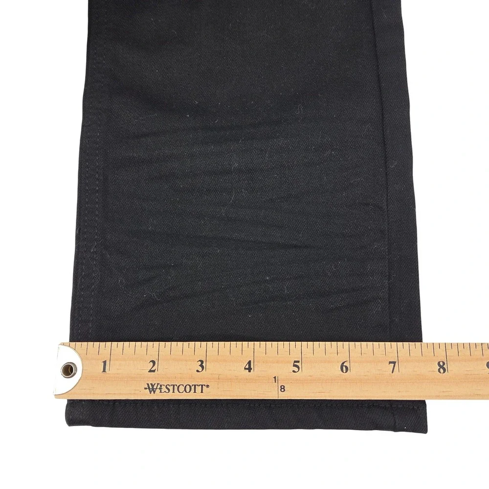 Makobi Biker Moto Jeans Mens 38x34 Black Distressed Slim‎ Streetwear Zip Pockets